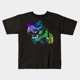 DJ T-Rex Kids T-Shirt